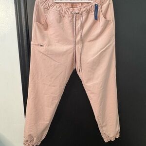 Set Pink Jogger uniform pants L and XL shirt JAANUU